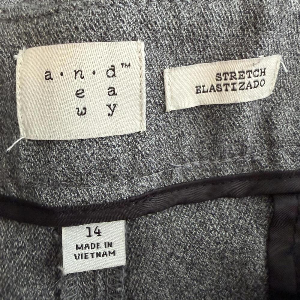 EUC A New Day Women's Gray Stretch Dress Pants - Size 14 - Picture 4 of 5